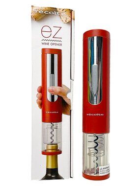 Electric Wine Opener Bordeaux Red NIB récolte EWO-1 Japanese Import
